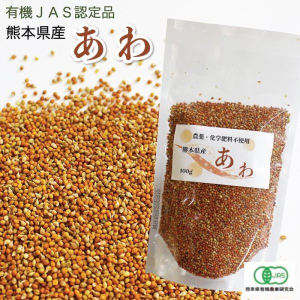 画像1: 賞味期限2026/4/30 LA100【有機JAS認定品】熊本県産 あわ 100g ★ (1)