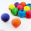 画像2: 【Parts】1” Wood Bead (25mm）1個 SB★ (2)